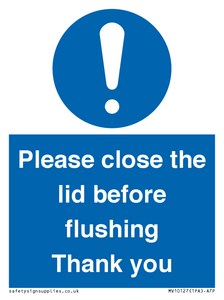 MV10127: Please close the lid before flushing Thank you