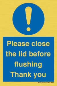 MV10127: Please close the lid before flushing Thank you