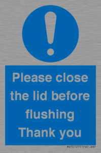 MV10127: Please close the lid before flushing Thank you