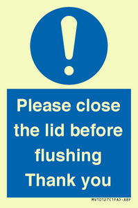 MV10127: Please close the lid before flushing Thank you