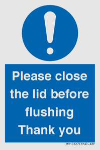 MV10127: Please close the lid before flushing Thank you