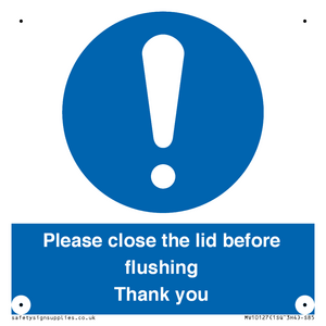 MV10127: Please close the lid before flushing Thank you