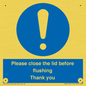 MV10127: Please close the lid before flushing Thank you