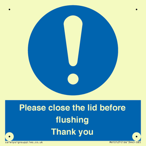 MV10127: Please close the lid before flushing Thank you