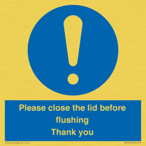 MV10127: Please close the lid before flushing Thank you