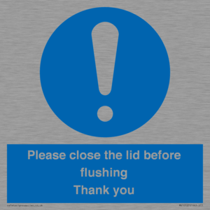 MV10127: Please close the lid before flushing Thank you