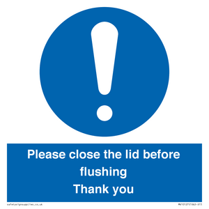 MV10127: Please close the lid before flushing Thank you