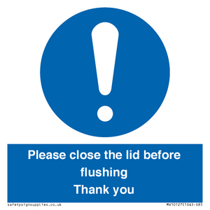 MV10127: Please close the lid before flushing Thank you