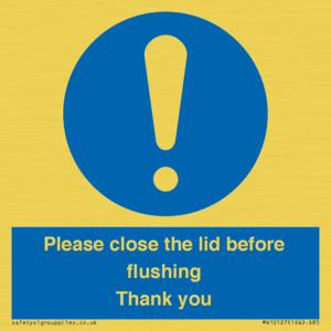 MV10127: Please close the lid before flushing Thank you