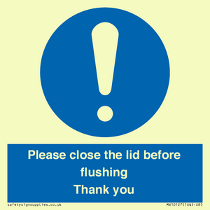MV10127: Please close the lid before flushing Thank you
