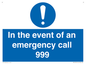 MV10319: In the event of an emergency call 999