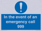 MV10319: In the event of an emergency call 999