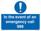 MV10319: In the event of an emergency call 999