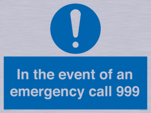 MV10319: In the event of an emergency call 999