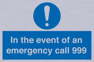 MV10319: In the event of an emergency call 999
