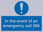MV10319: In the event of an emergency call 999