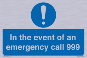 MV10319: In the event of an emergency call 999