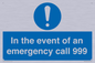 MV10319: In the event of an emergency call 999