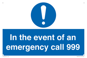 MV10319: In the event of an emergency call 999