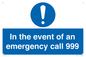 MV10319: In the event of an emergency call 999