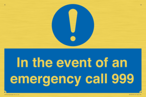 MV10319: In the event of an emergency call 999