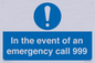 MV10319: In the event of an emergency call 999