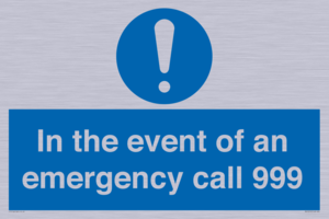 MV10319: In the event of an emergency call 999