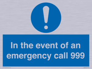 MV10319: In the event of an emergency call 999