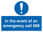 MV10319: In the event of an emergency call 999