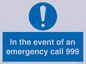MV10319: In the event of an emergency call 999