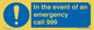 MV10319: In the event of an emergency call 999