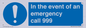 MV10319: In the event of an emergency call 999