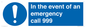 MV10319: In the event of an emergency call 999