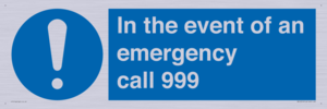 MV10319: In the event of an emergency call 999