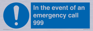 MV10319: In the event of an emergency call 999