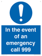 MV10319: In the event of an emergency call 999