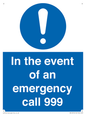 MV10319: In the event of an emergency call 999