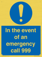 MV10319: In the event of an emergency call 999