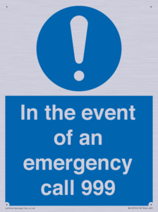 MV10319: In the event of an emergency call 999
