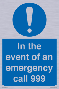 MV10319: In the event of an emergency call 999