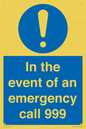 MV10319: In the event of an emergency call 999