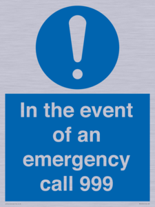 MV10319: In the event of an emergency call 999