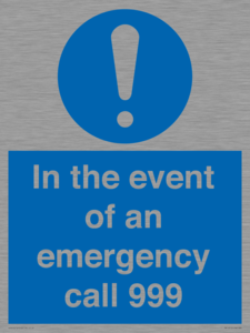 MV10319: In the event of an emergency call 999