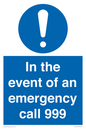 MV10319: In the event of an emergency call 999