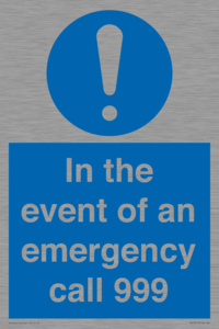MV10319: In the event of an emergency call 999