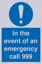 MV10319: In the event of an emergency call 999