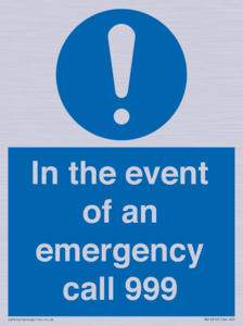 MV10319: In the event of an emergency call 999
