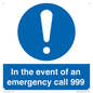 MV10319: In the event of an emergency call 999