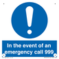MV10319: In the event of an emergency call 999