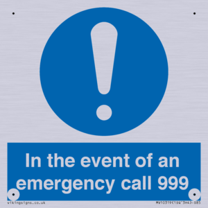 MV10319: In the event of an emergency call 999